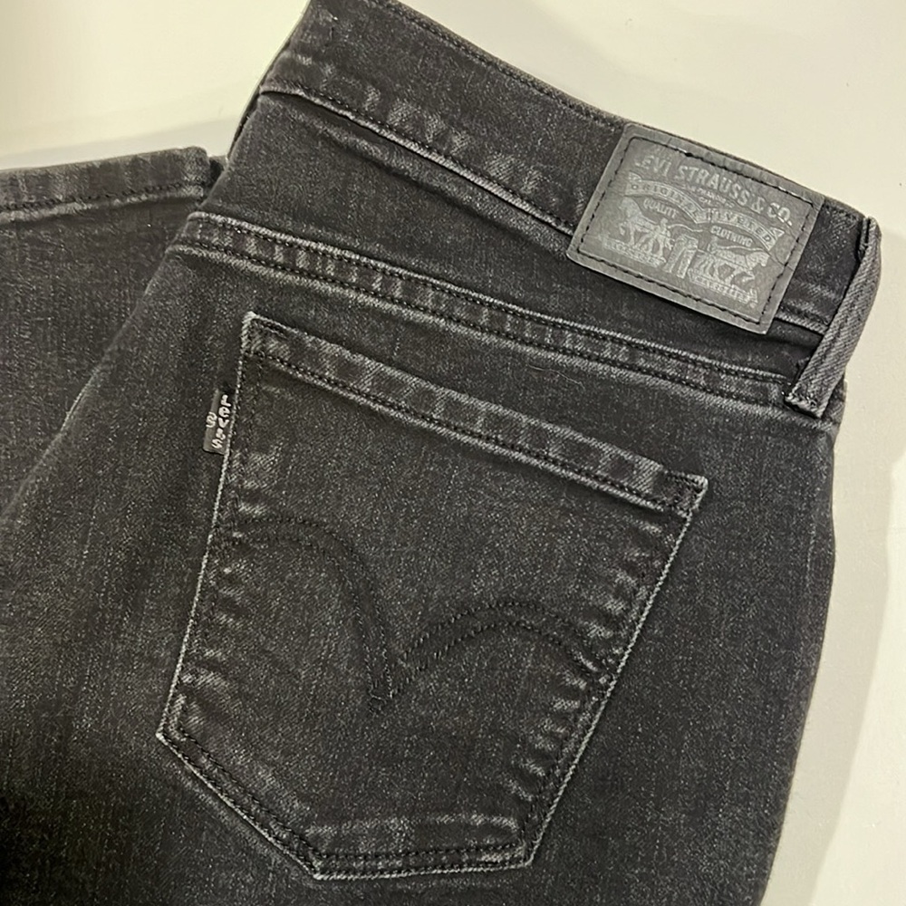 Levi - black, 10, 505 straight leg denim jeans‎ - Picture 2 of 6